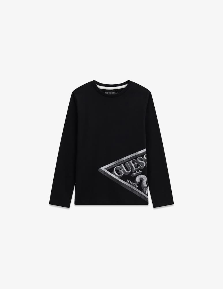 rinascente Guess T-shirt con logo a maniche lunghe