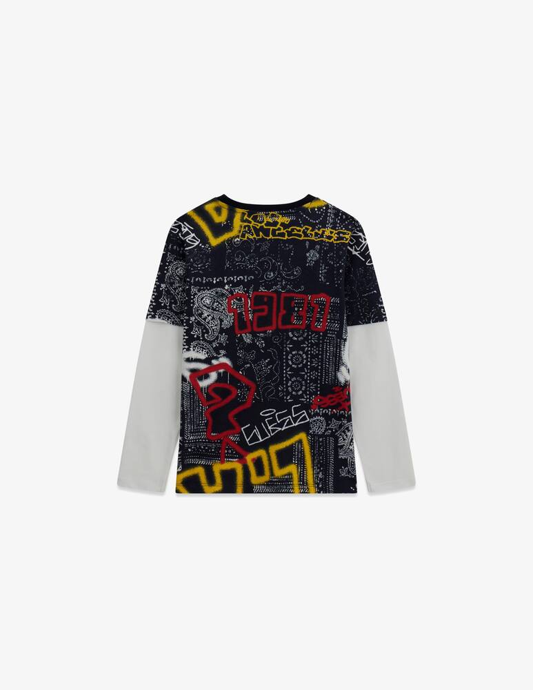 rinascente Guess T-shirt a maniche lunghe con logo