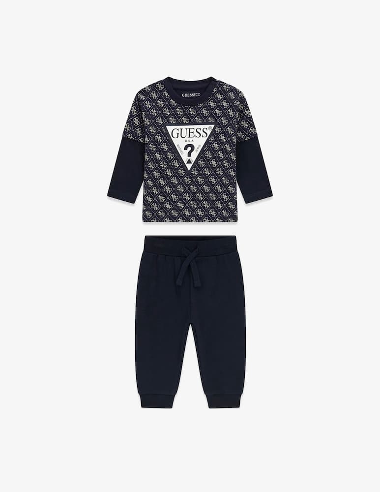 rinascente Guess Set t-shirt a maniche lunghe e joggers