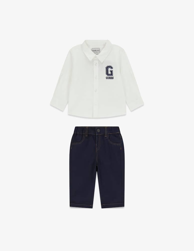 rinascente Guess Poplin shirt and trousers set
