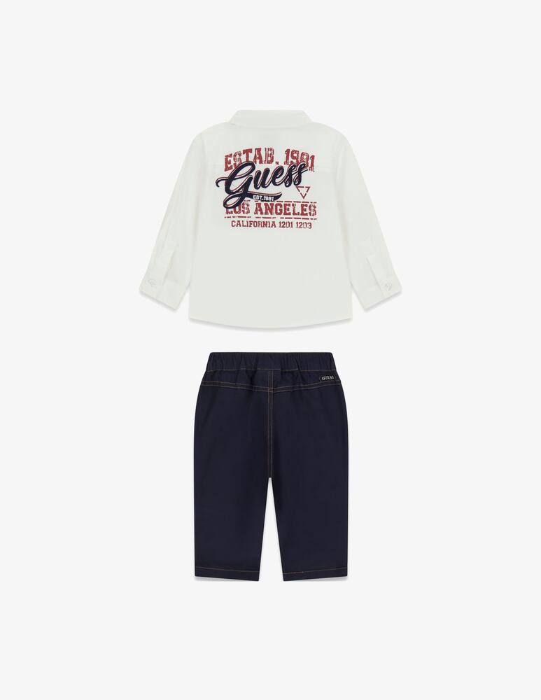 rinascente Guess Poplin shirt and trousers set