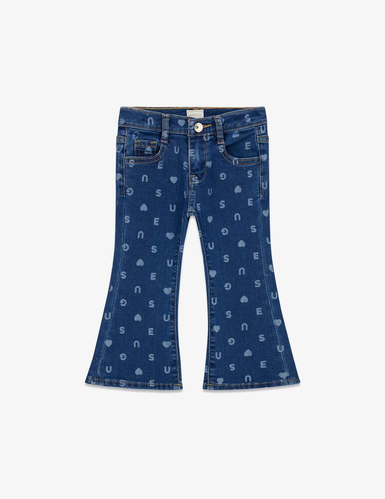 rinascente Guess Jeans flare stretch stampati