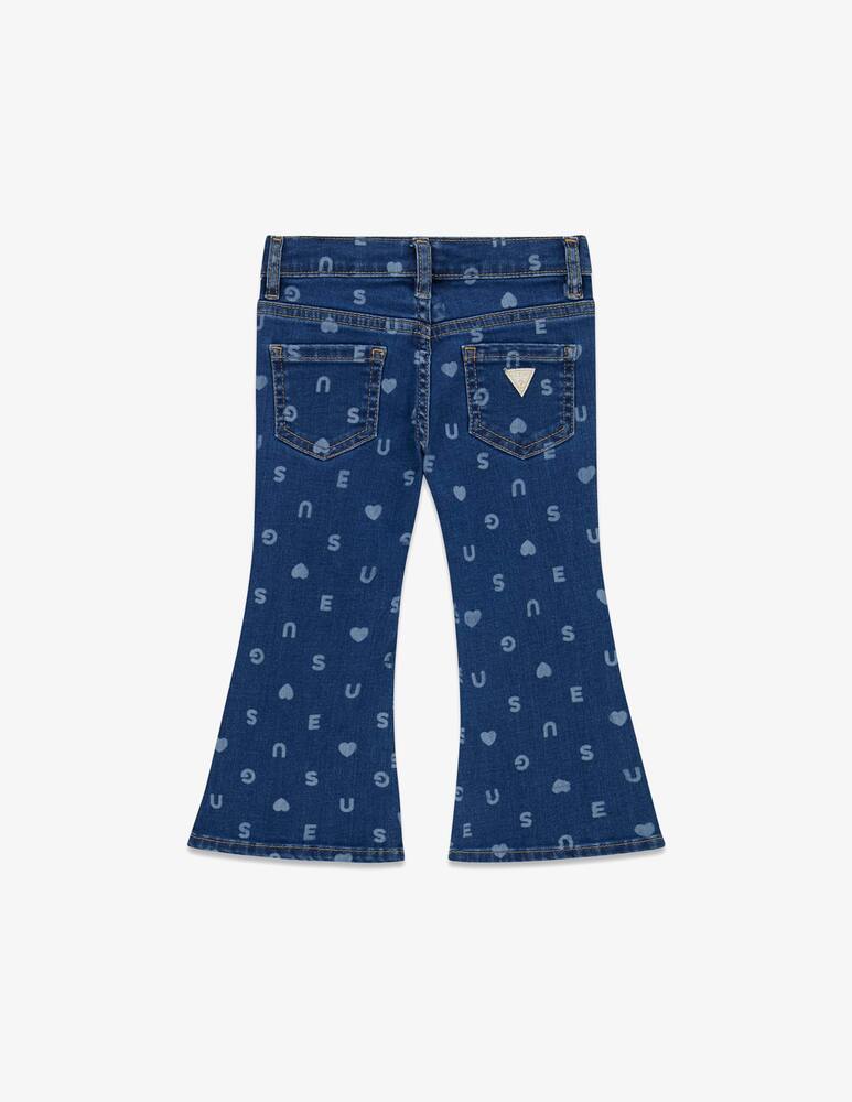 rinascente Guess Jeans flare stretch stampati