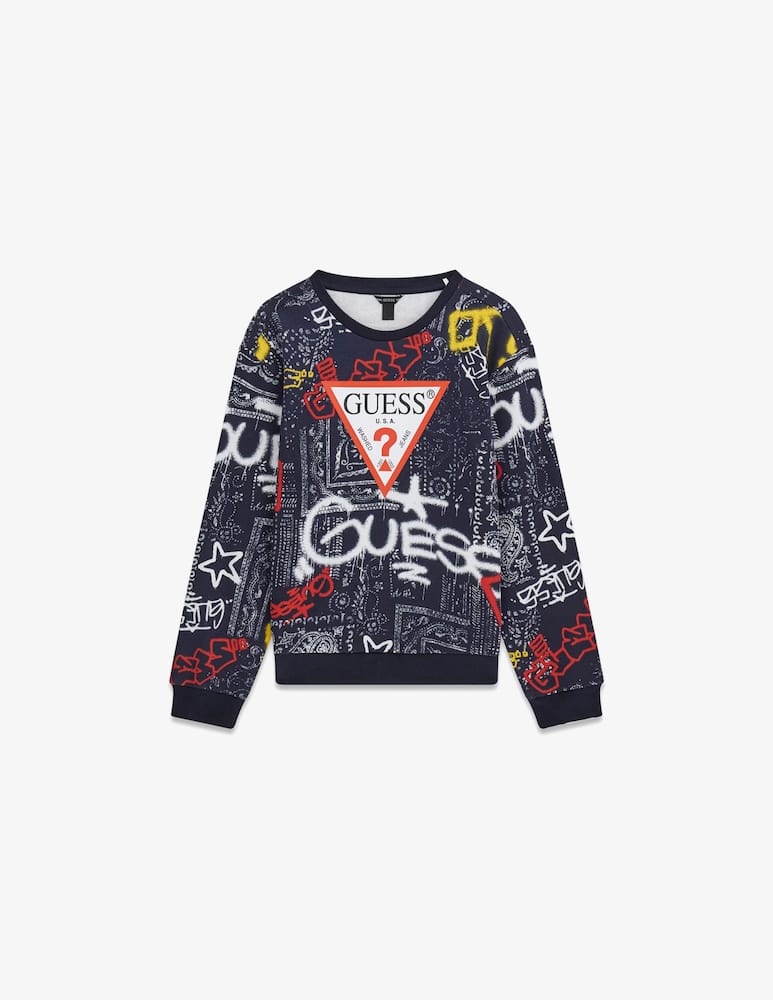 Guess Felpa active con stampa allover - immagine 1 Guess Felpa active con stampa allover - immagine 1