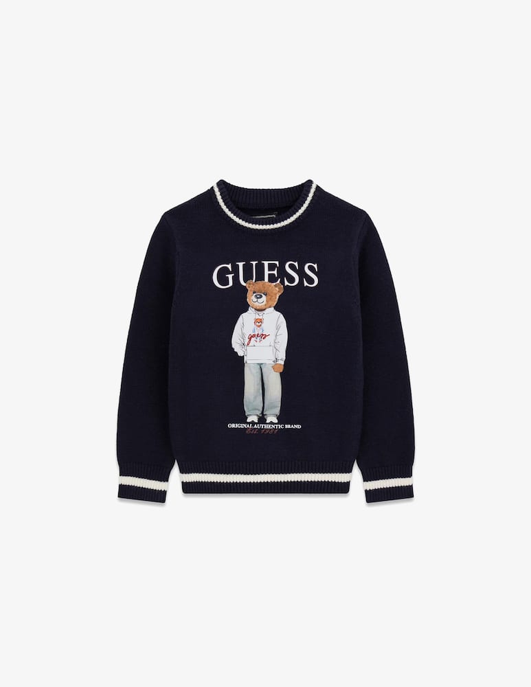 rinascente Guess Logo bear sweater