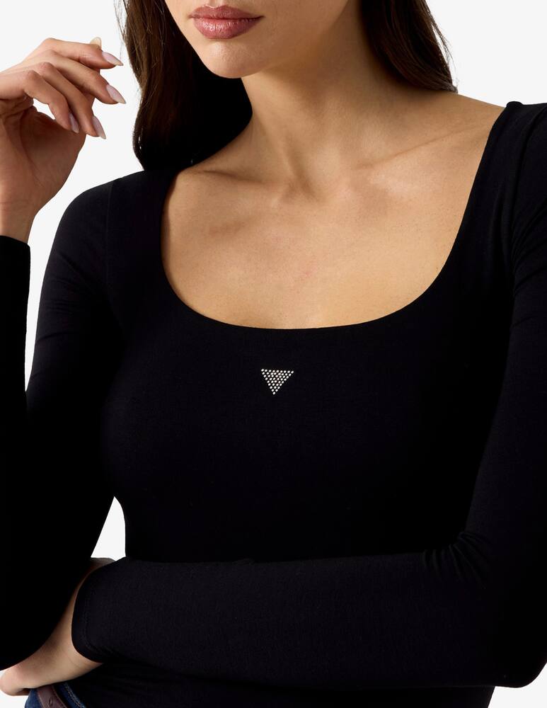 rinascente Guess Larissa square neck bodysuit