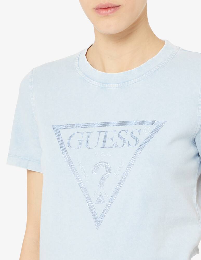 rinascente Guess T-shirt con pietre con logo vintage