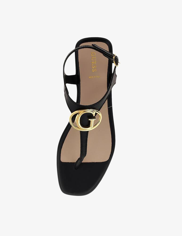 rinascente Guess Miry flat leather sandals