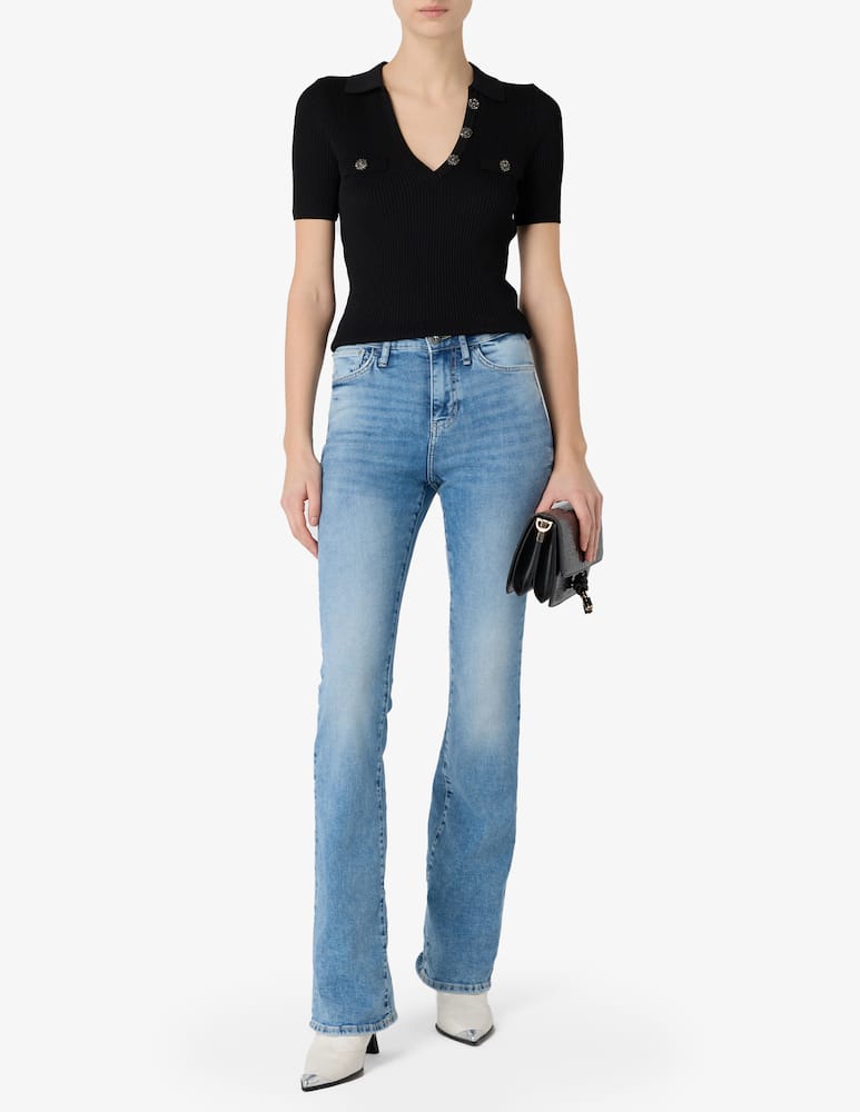 Guess Maglia polo collo a V Paula - immagine 2 Guess Maglia polo collo a V Paula - immagine 2