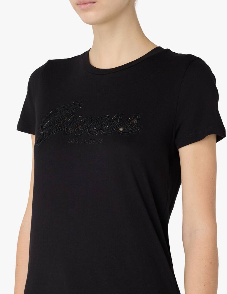 rinascente Guess Script lace logo t-shirt
