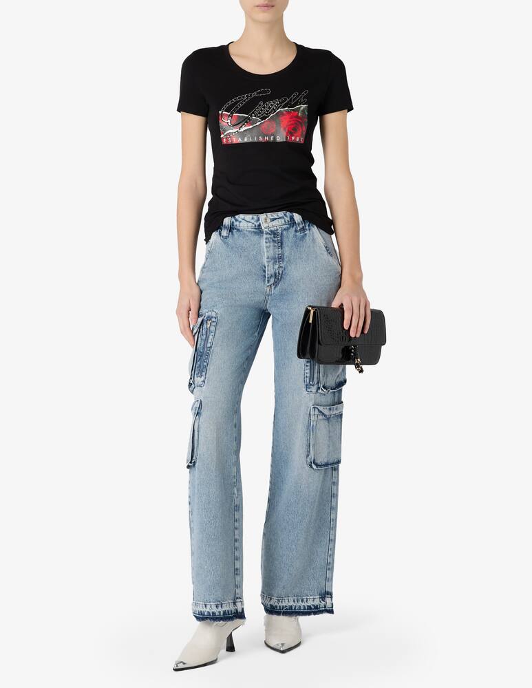 rinascente Guess T-shirt stampa rose