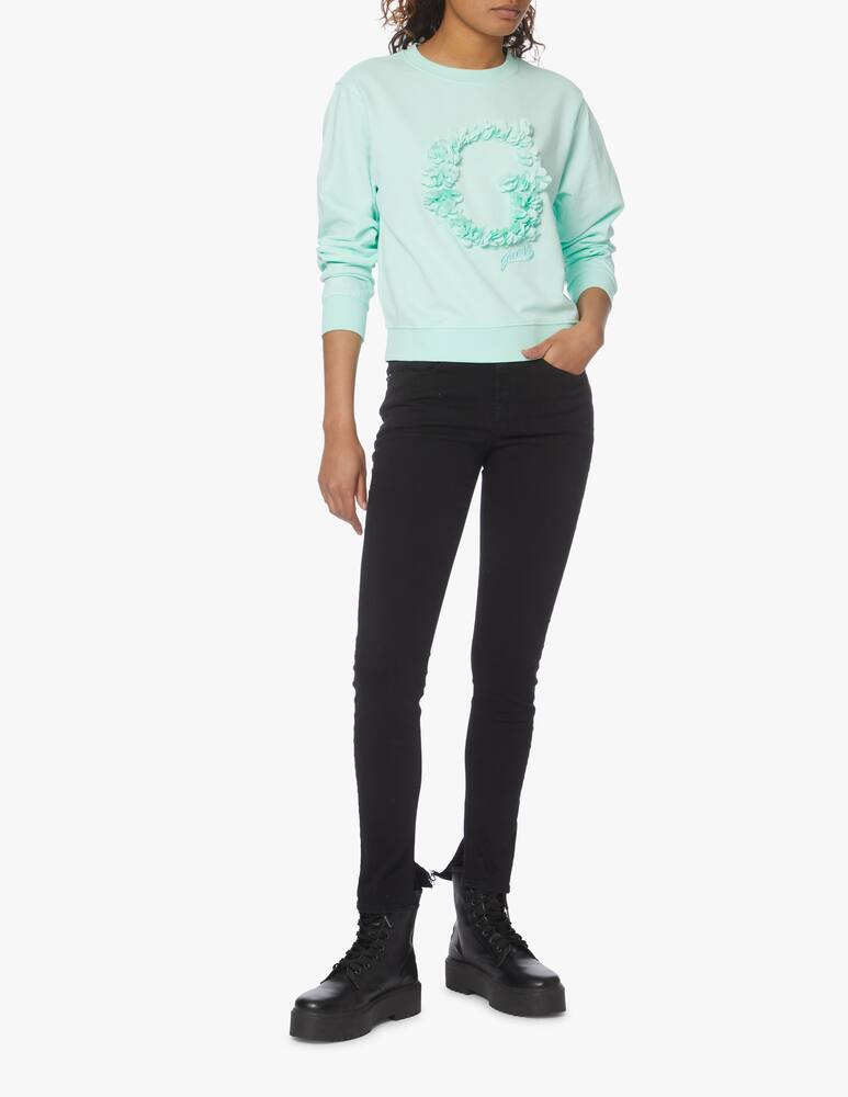 Guess Felpa in cotone - verde - immagine 2 Guess Felpa in cotone - verde - immagine 2