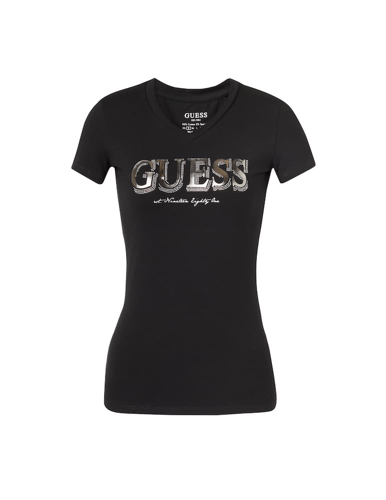 rinascente Guess T-shirt in cotone - nero