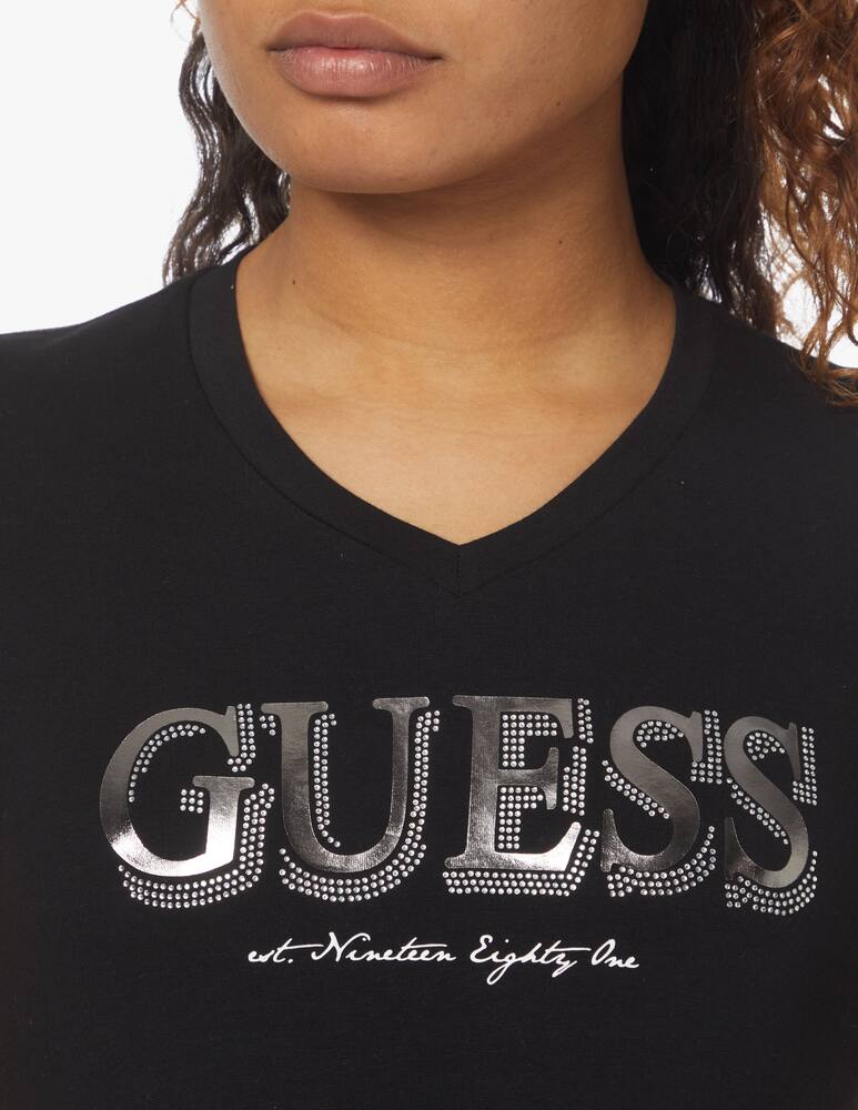 rinascente Guess T-shirt in cotone - nero