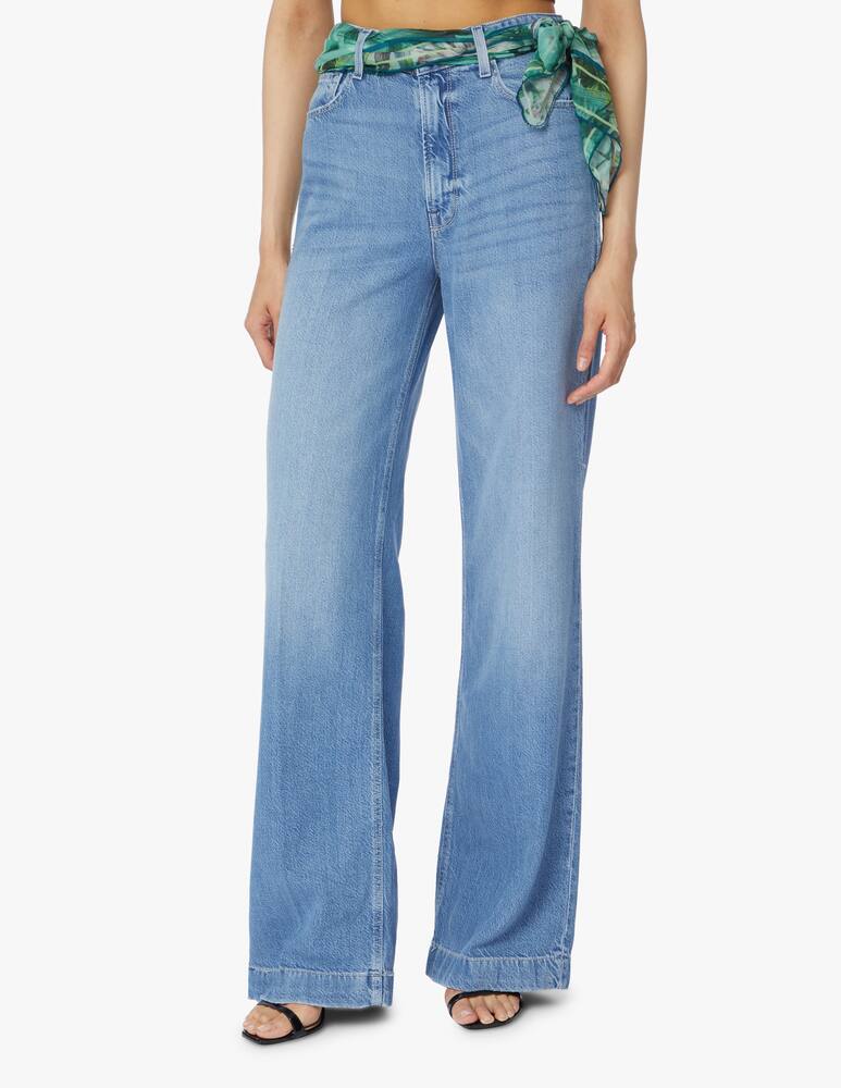 rinascente Guess Jeans a palzzo con vita alta leggeri - blu