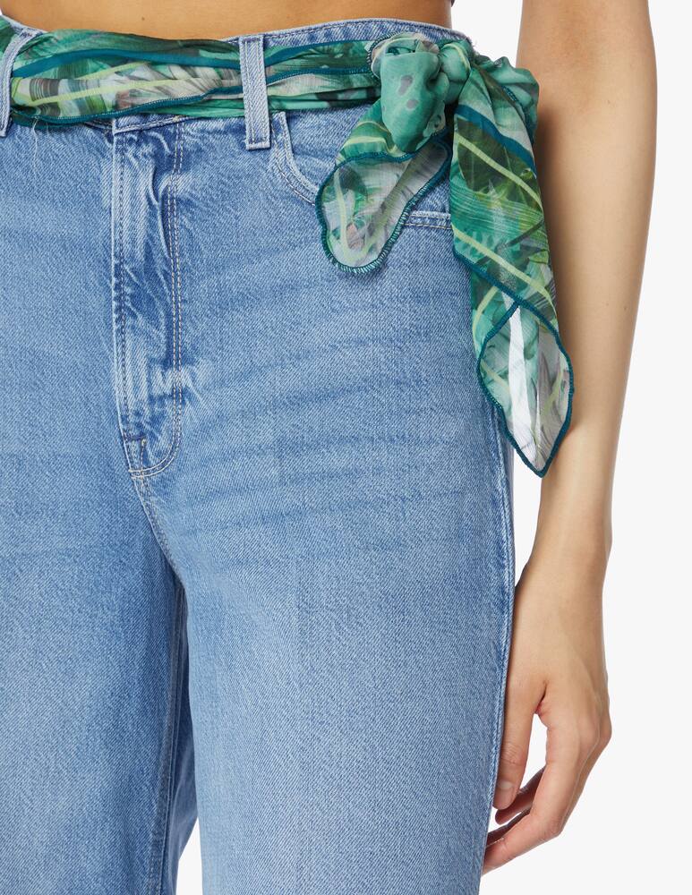 rinascente Guess Jeans a palzzo con vita alta leggeri - blu