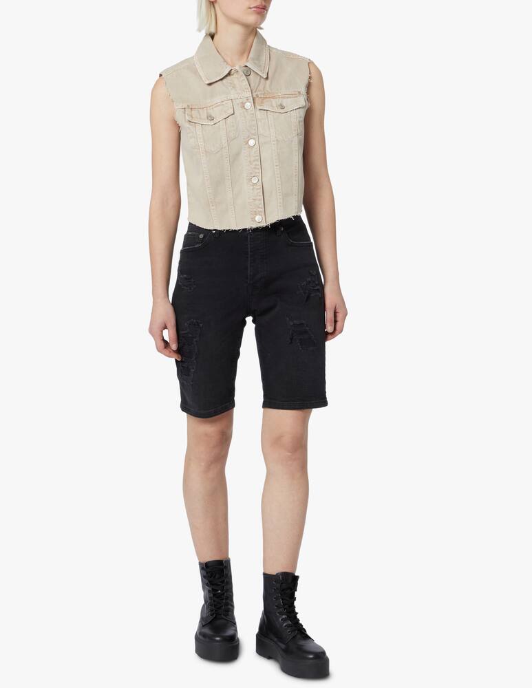 rinascente Guess Denim vest - beige