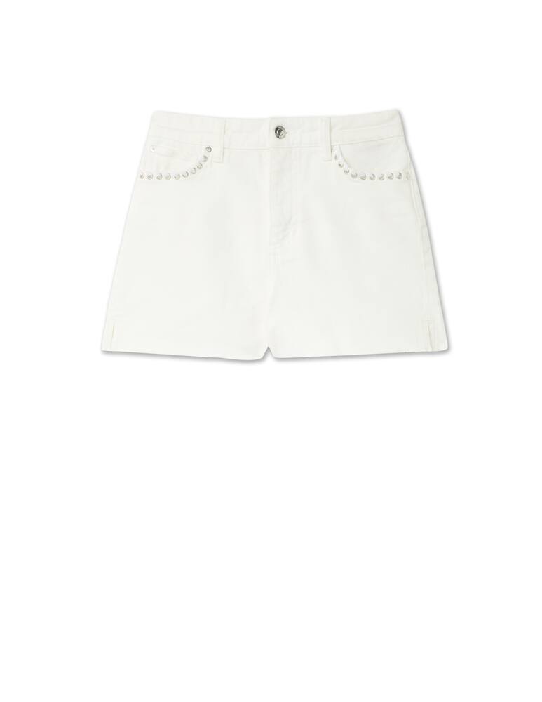 rinascente Guess Denim shorts with studs - white