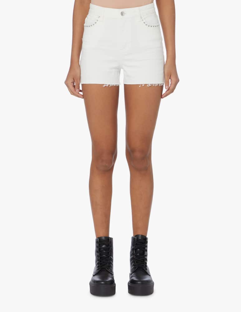 rinascente Guess Denim shorts with studs - white