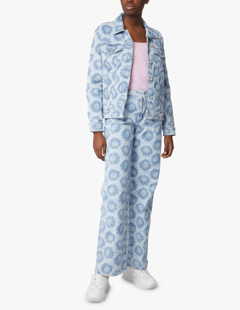 rinascente Guess Original Lora oversized denim jacket - light blue