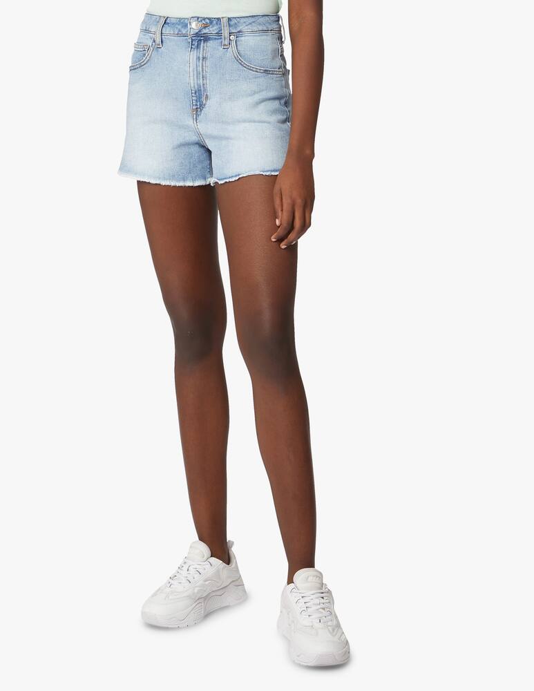 rinascente Guess Original Pantaloncini di jeans a vita alta Tanner - azzurro