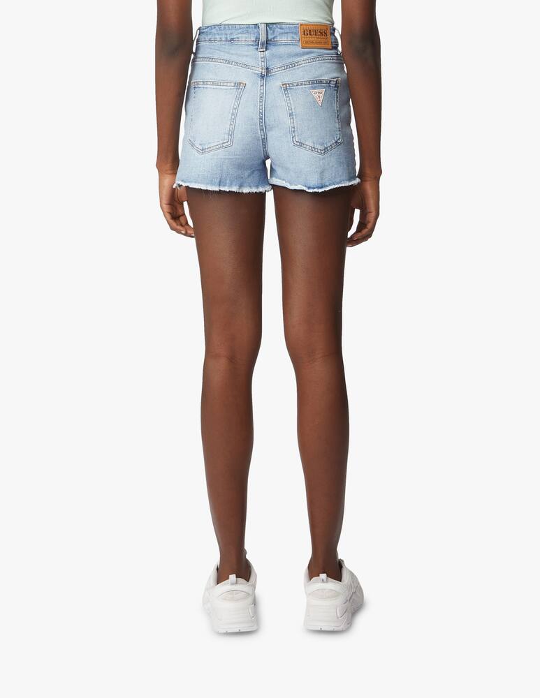 rinascente Guess Original Pantaloncini di jeans a vita alta Tanner - azzurro