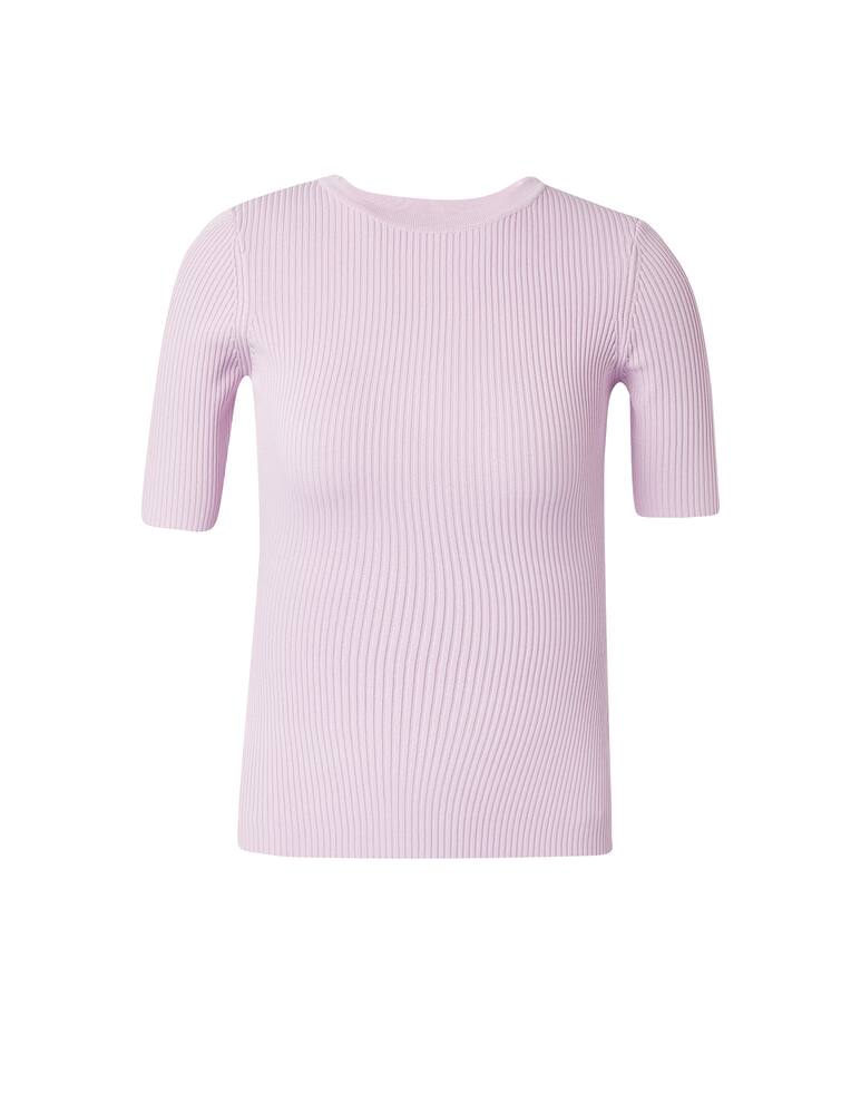 rinascente Guess Ribbed short-sleeved top - lilac
