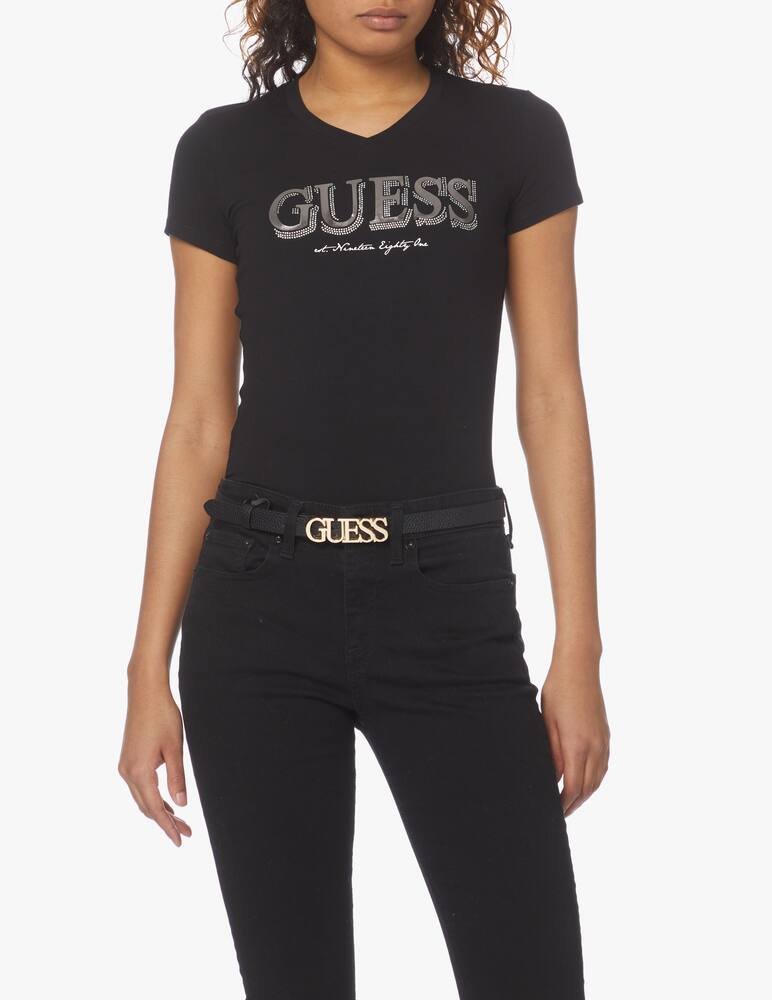 rinascente Guess Downtown Chic adjustable belt - black