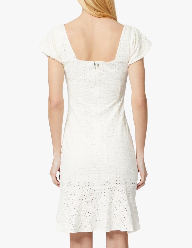 rinascente Guess Vestito corto in cotone - bianco