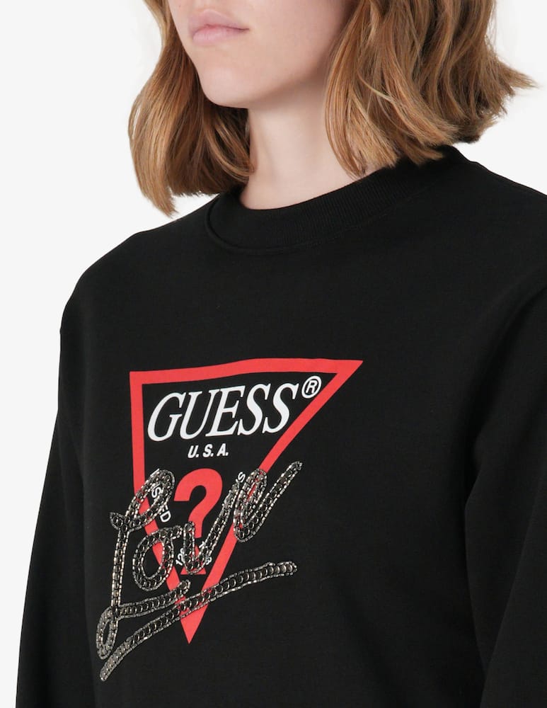 Guess Felpa con borchie Love - immagine 4 Guess Felpa con borchie Love - immagine 4