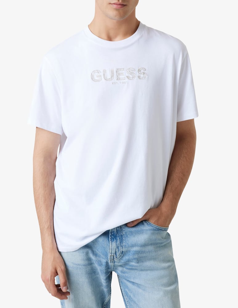 rinascente Guess Guess embroidery t-shirt