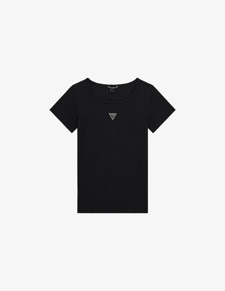 rinascente Guess Ribbed logo t-shirt Minime