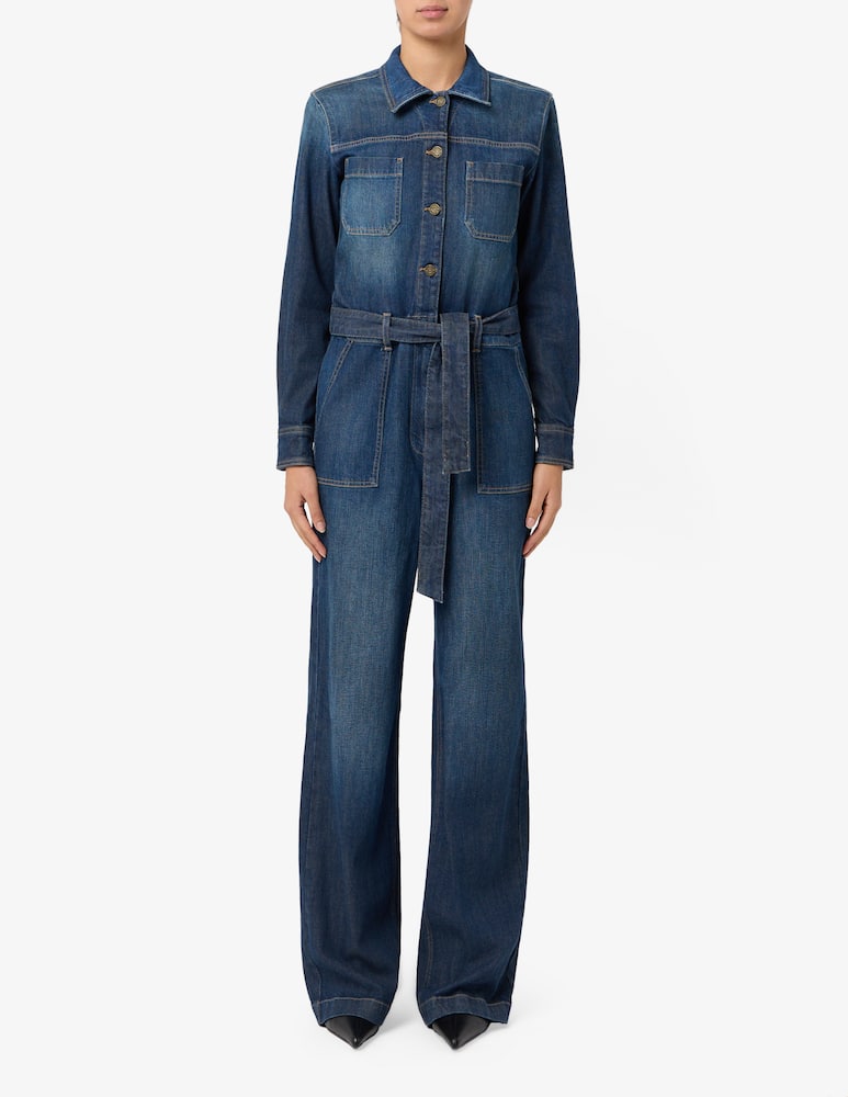 Guess Jeans Tuta in jeans con cintura - immagine 1 Guess Jeans Tuta in jeans con cintura - immagine 1