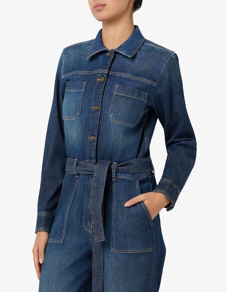 Guess Jeans Tuta in jeans con cintura - immagine 4 Guess Jeans Tuta in jeans con cintura - immagine 4