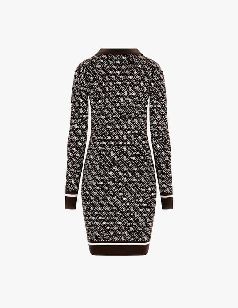 rinascente Guess Aubrey 4G knit polo dress