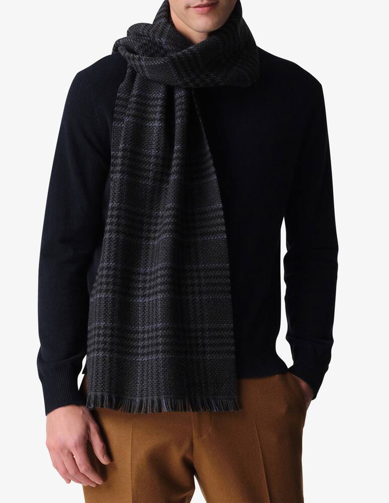 rinascente DAVIDOFF Paris virgin wool scarf tartan