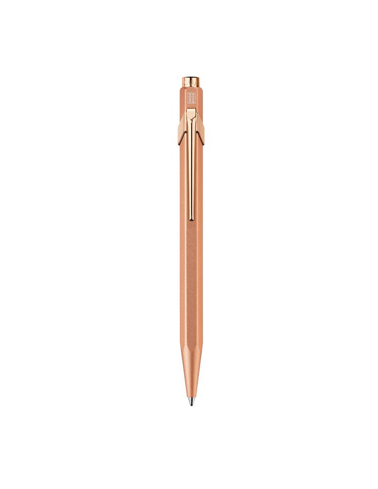 rinascente Caran d'Ache 849 Brut Rosé ballpoint pen with holder - Orange