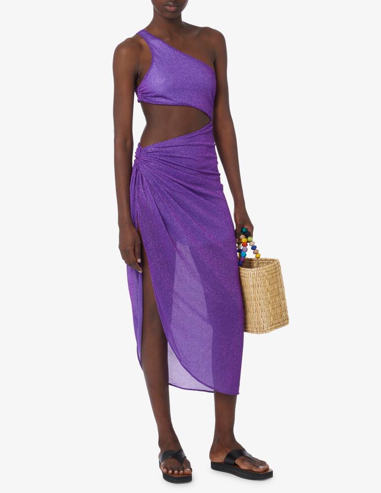 rinascente Baobab Abito lungo monospalla cutout lurex