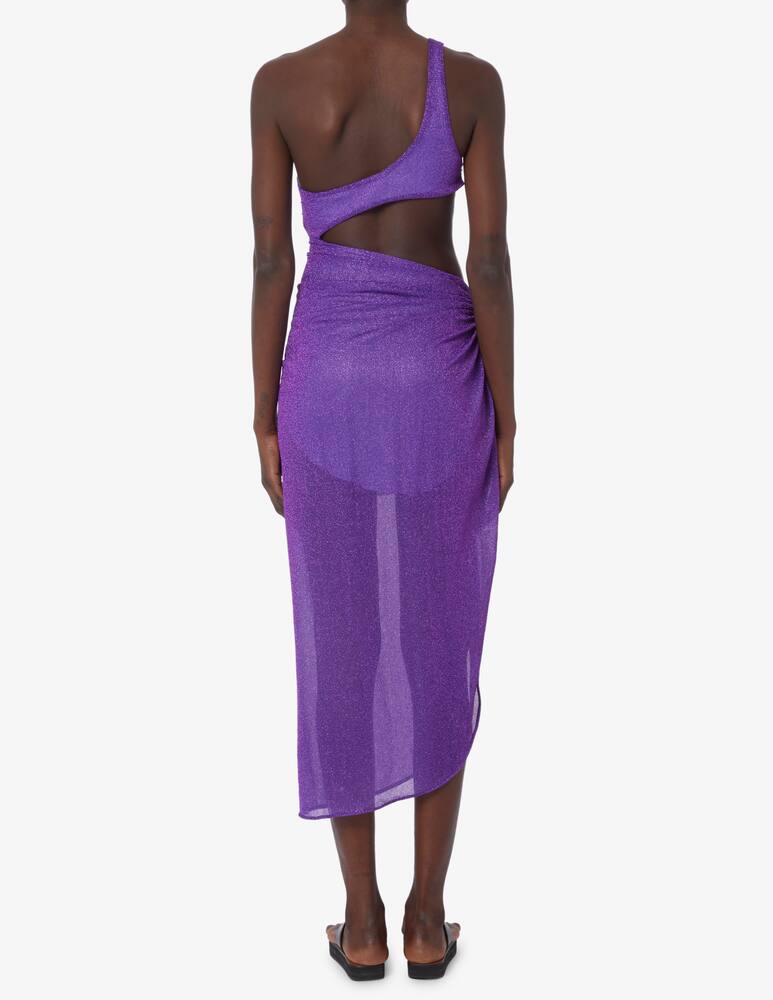 rinascente Baobab Abito lungo monospalla cutout lurex