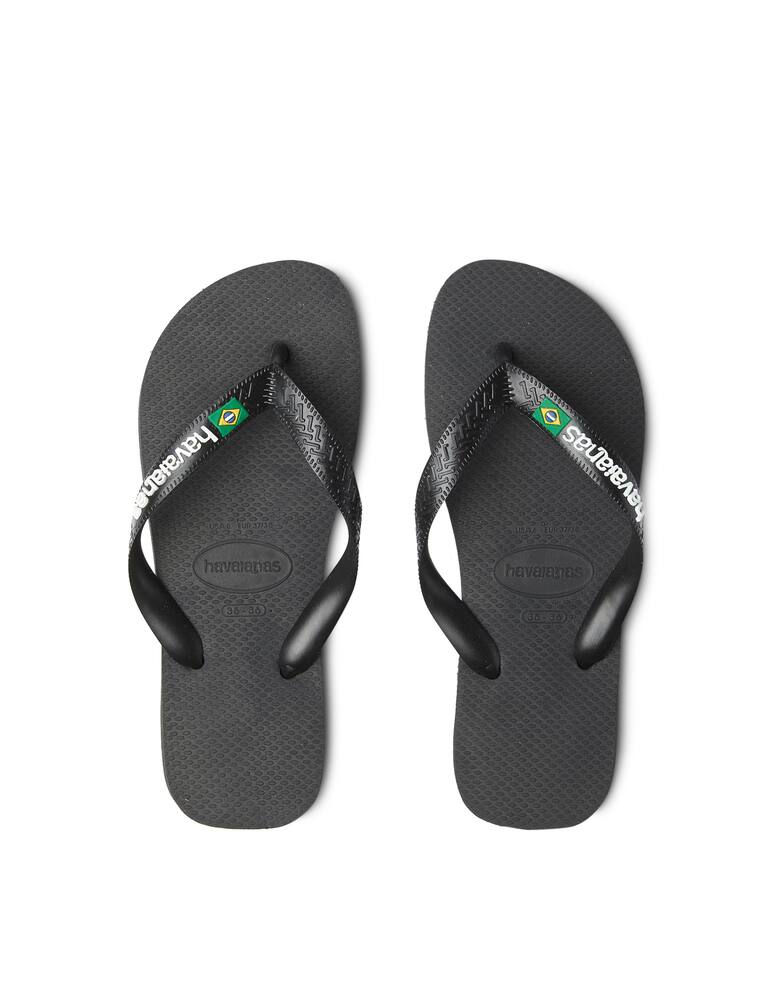 rinascente Havaianas Infradito Brasil Logo - nero