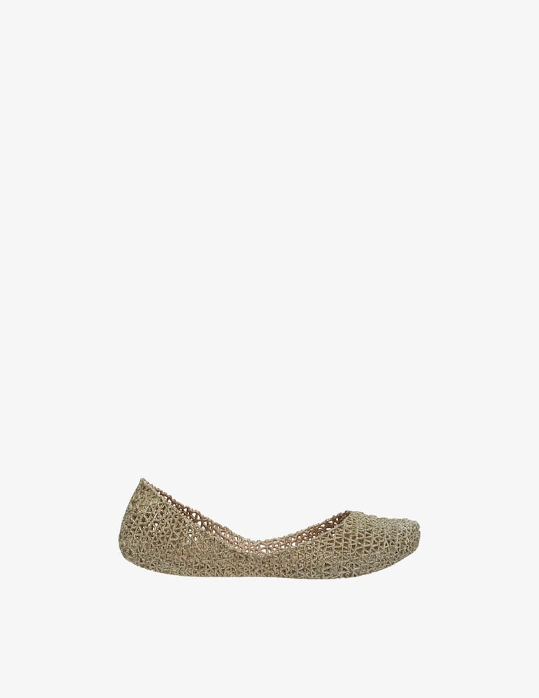 rinascente Melissa Glitter mesh ballerina flats