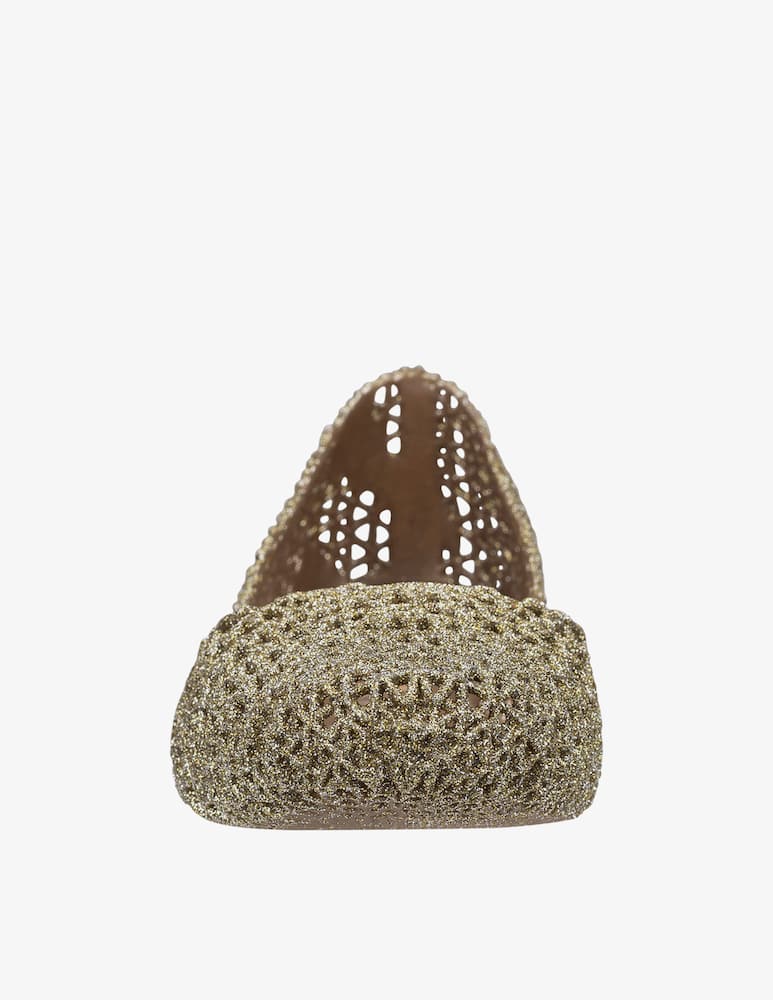 rinascente Melissa Glitter mesh ballerina flats