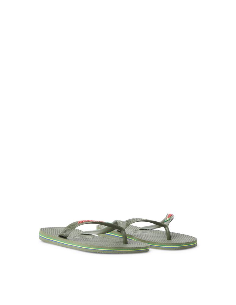 rinascente Havaianas Ciabatte havaianas brasil logo - verde