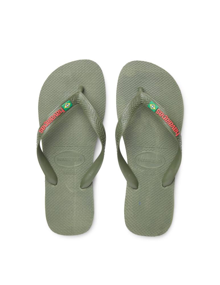 rinascente Havaianas Ciabatte havaianas brasil logo - verde