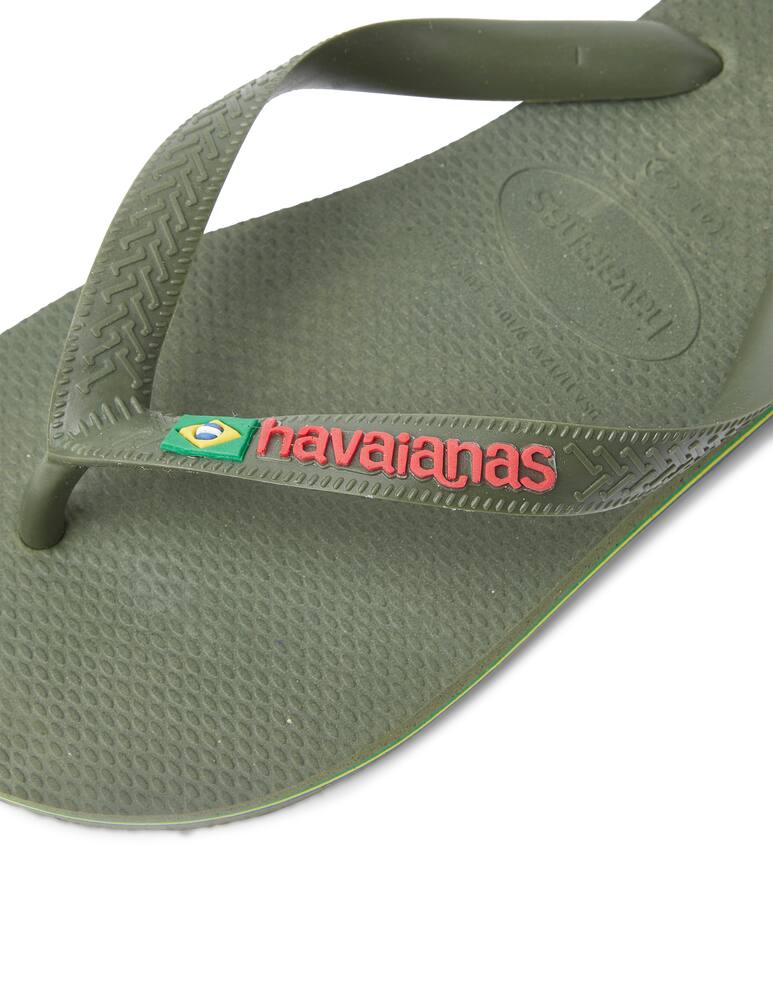 rinascente Havaianas Ciabatte havaianas brasil logo - verde
