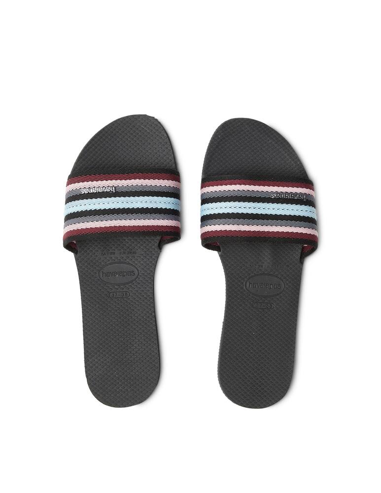 rinascente Havaianas Malta Mix slide sandals - black