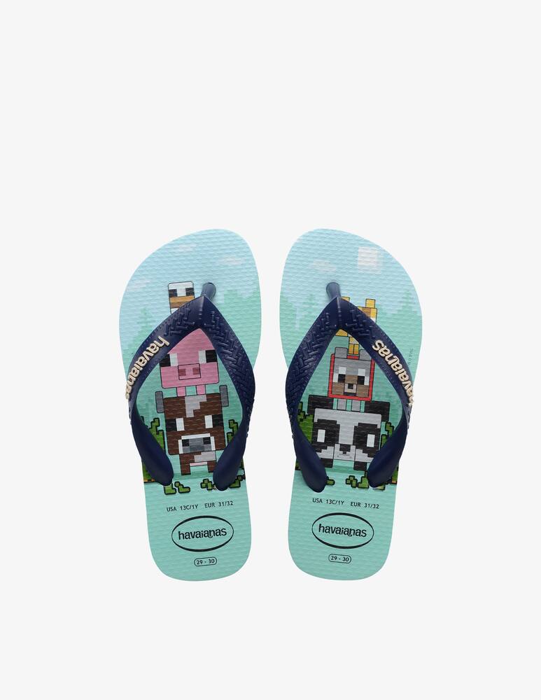 rinascente Havaianas Minecraft flip flop