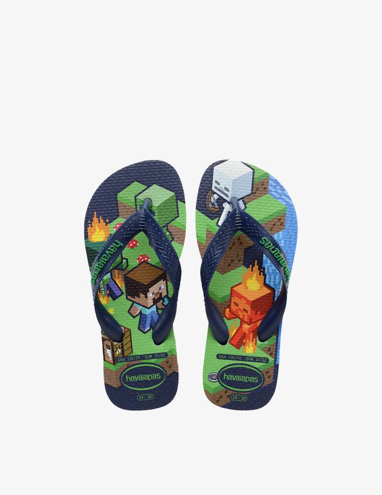 rinascente Havaianas Minecraft flip flops