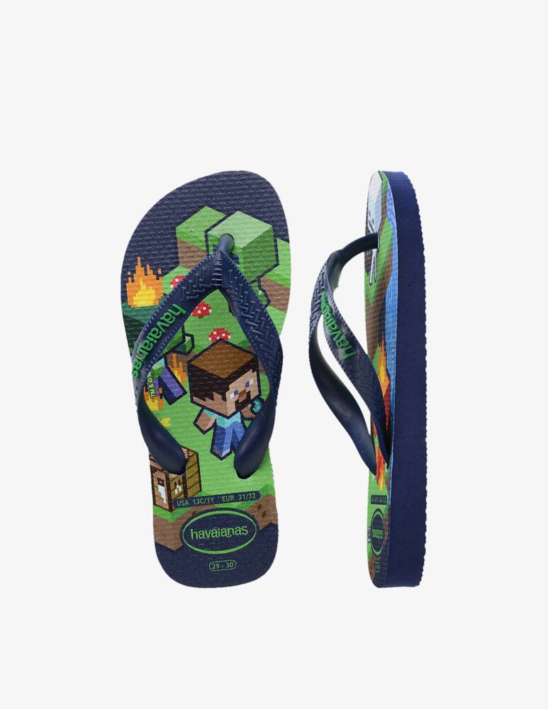 rinascente Havaianas Minecraft flip flops