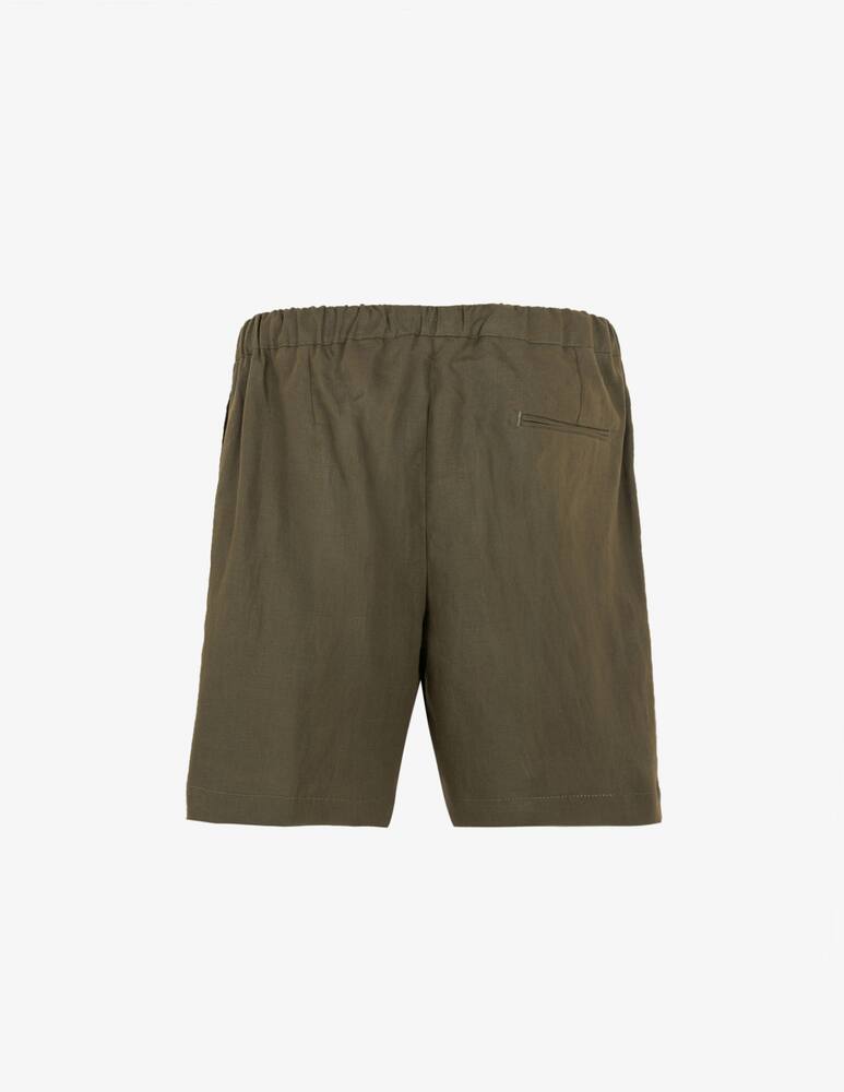 Misaky Bermuda in lino con coulisse - immagine 2 Misaky Bermuda in lino con coulisse - immagine 2